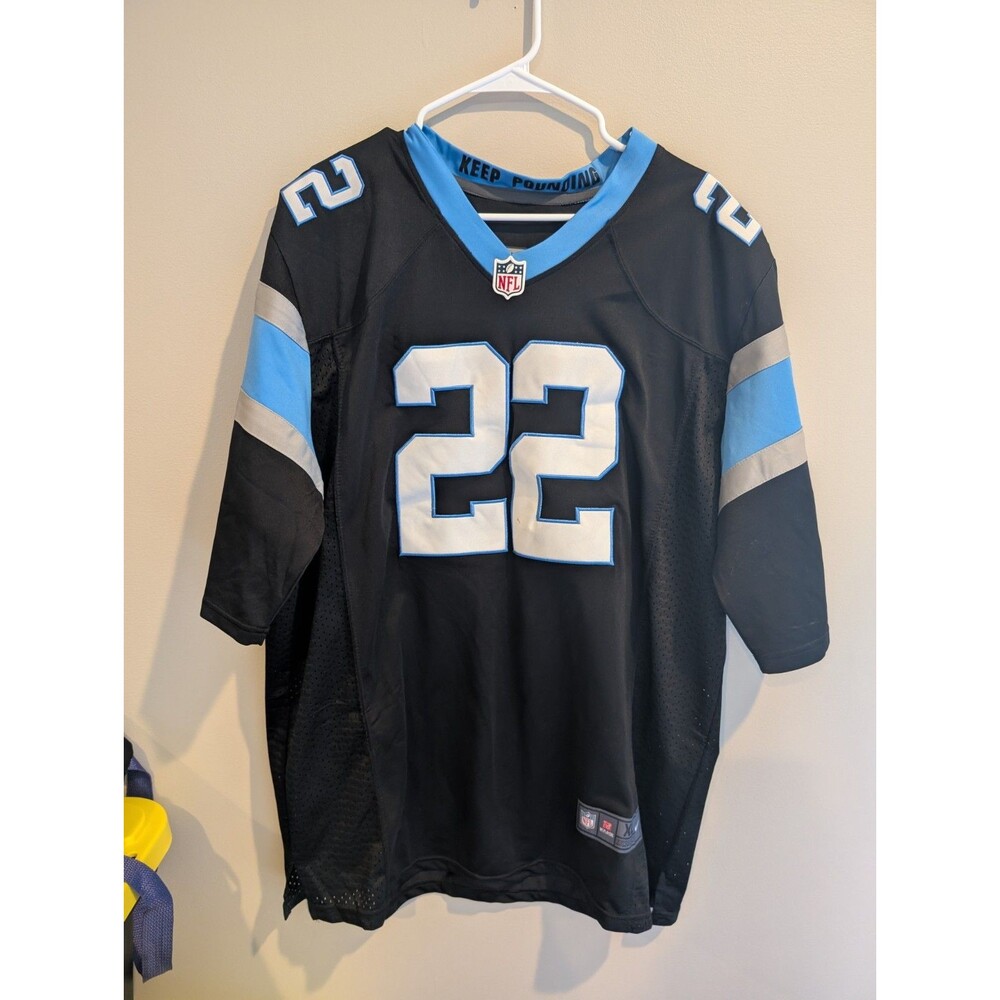 Carolina Panthers #22 McCaffrey Jersey size XL black NFL Nike On Field Football